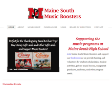 Tablet Screenshot of mainesouthmusicboosters.org